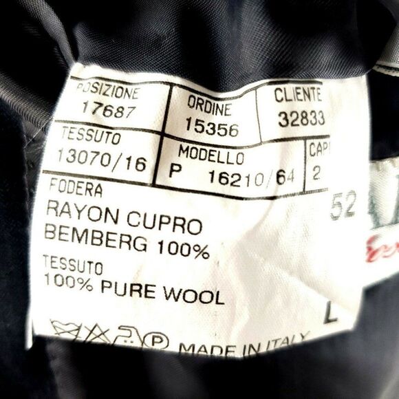 Canali Proposta 44L‎ 2 Button Herringbone Wool Gray - Picture 9 of 11